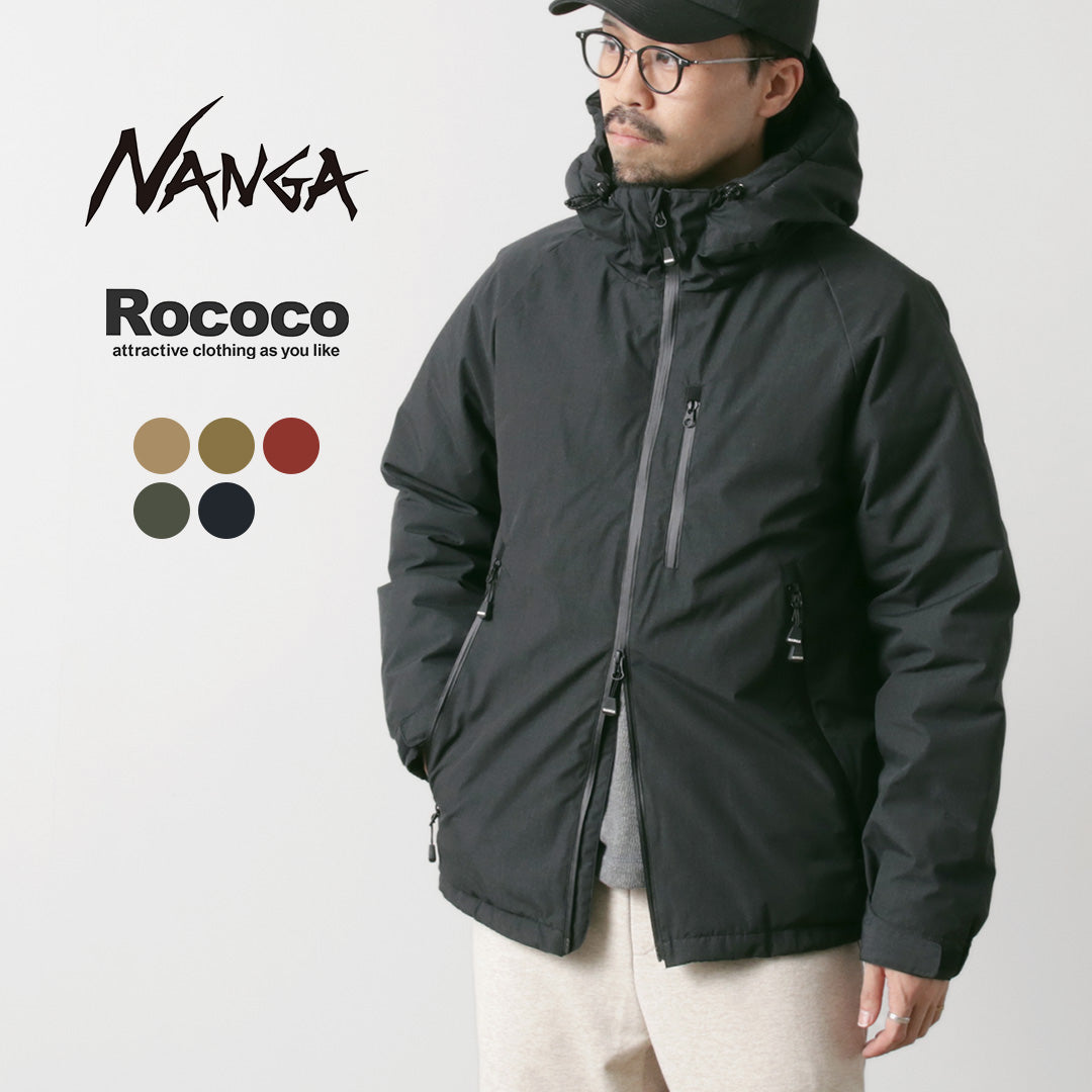 NANGA（ナンガ） 別注 HINOC ヒノック オーロラ ダウンジャケット / 難燃生地 メンズ 日本製 ダウンコート AURORA DOWN  JACKET EXCLUSIVE｜ROCOCO ONLINE STORE