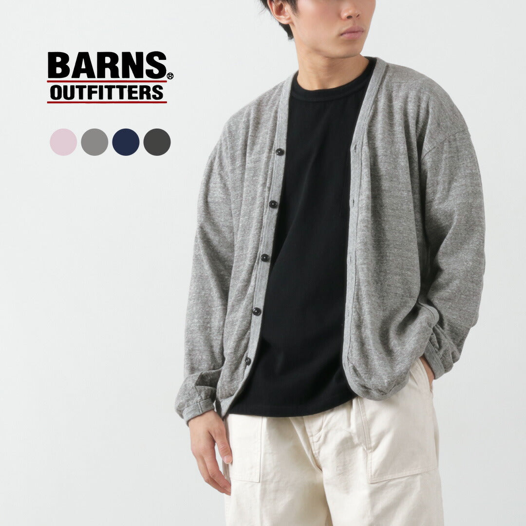 BARNS（バーンズ） 吊り天竺カーディガン / メンズ 羽織 カットソー 日本製 薄手 綿100 コットン TSURI-AMI LS CD