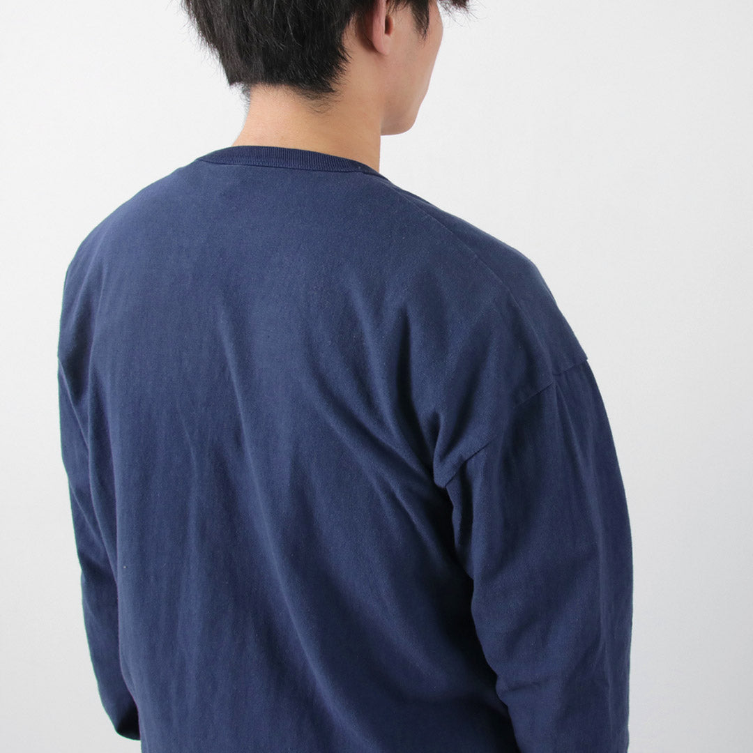 BARNS（バーンズ） 吊り天竺カーディガン / メンズ 羽織 カットソー 日本製 薄手 綿100 コットン TSURI-AMI LS CD