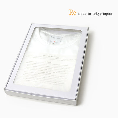 RE MADE IN TOKYO JAPAN（アールイー） 東京メイド ドレスTシャツ クルーネック / 半袖 メンズ 無地 日本製 TOKYO MADE DRESS T-SHIRT