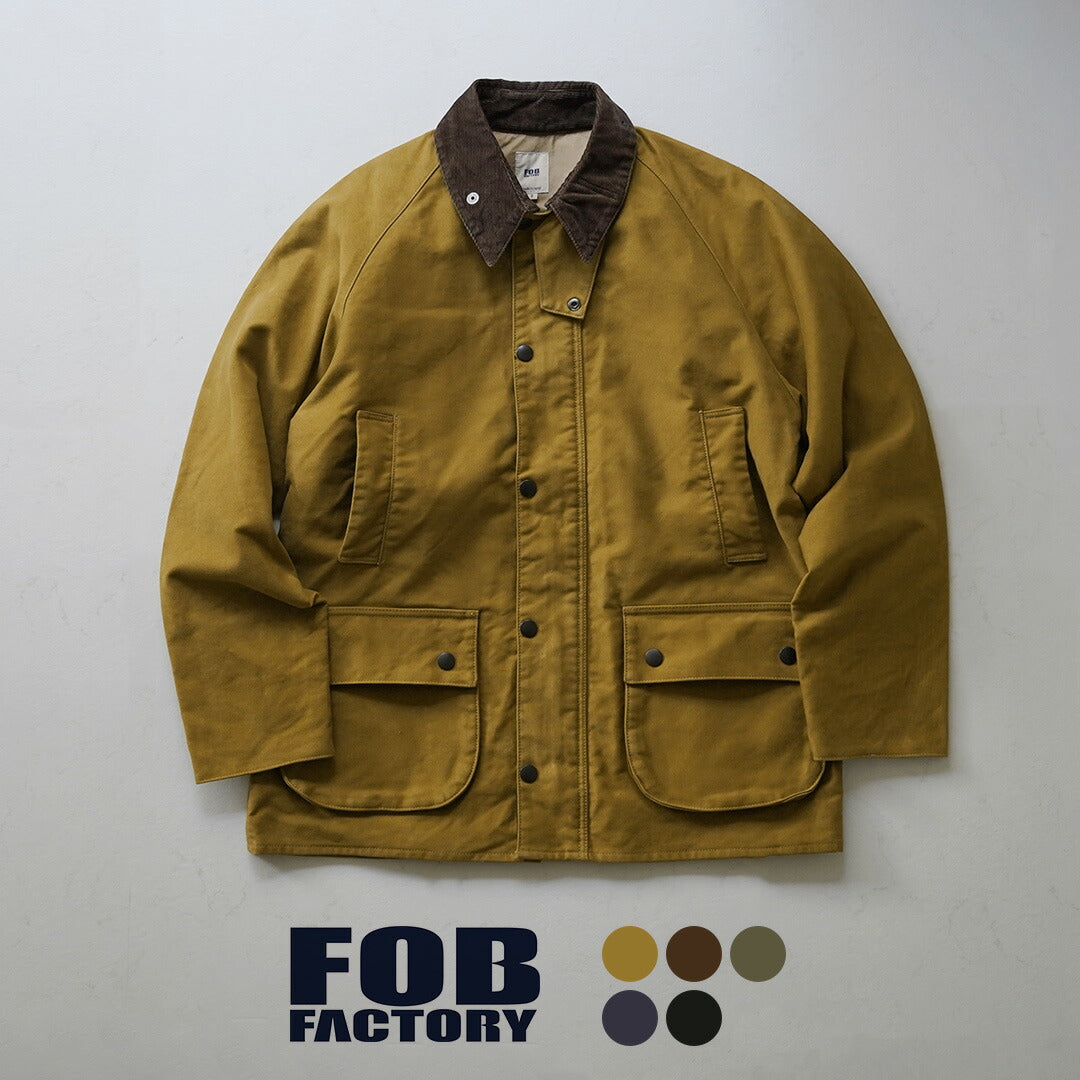 FOB FACTORY（F.O.Bファクトリー） F2361 ライディングジャケット モールスキン / カバーオール メンズ 日本製  コーデュロイ襟｜ROCOCO ONLINE STORE