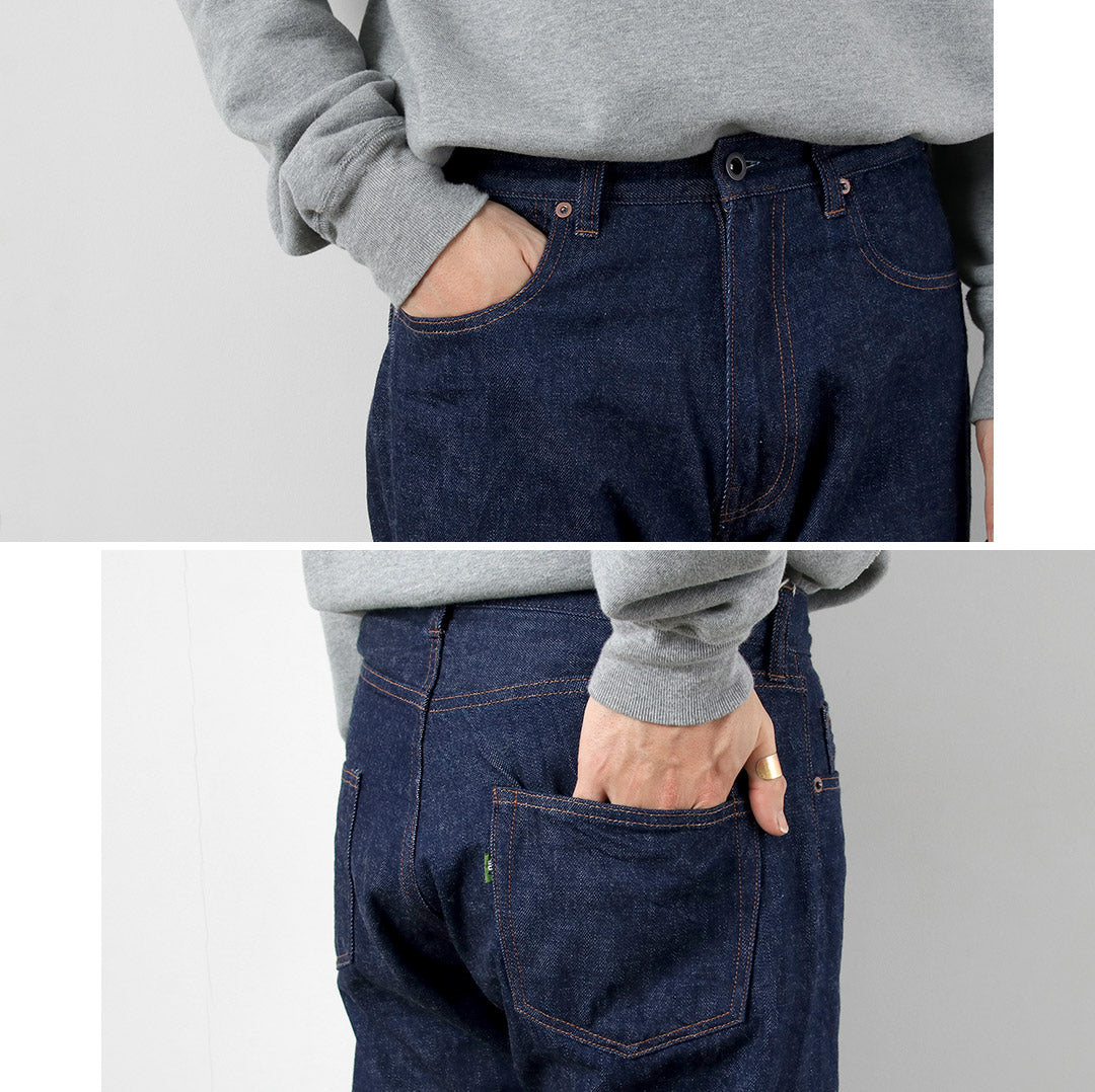 FOB FACTORY（FOBファクトリー） F1147 ワイドデニム5Pパンツ 日本製