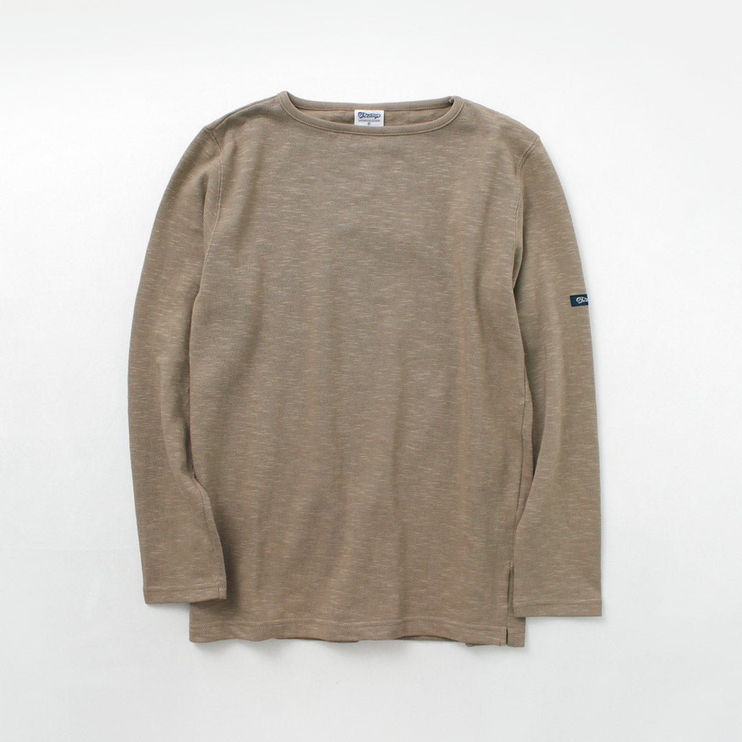 45R バスクの長袖Tシャツ TIEASY（ティージー） HDCS ボートネック バスクシャツ / メンズ