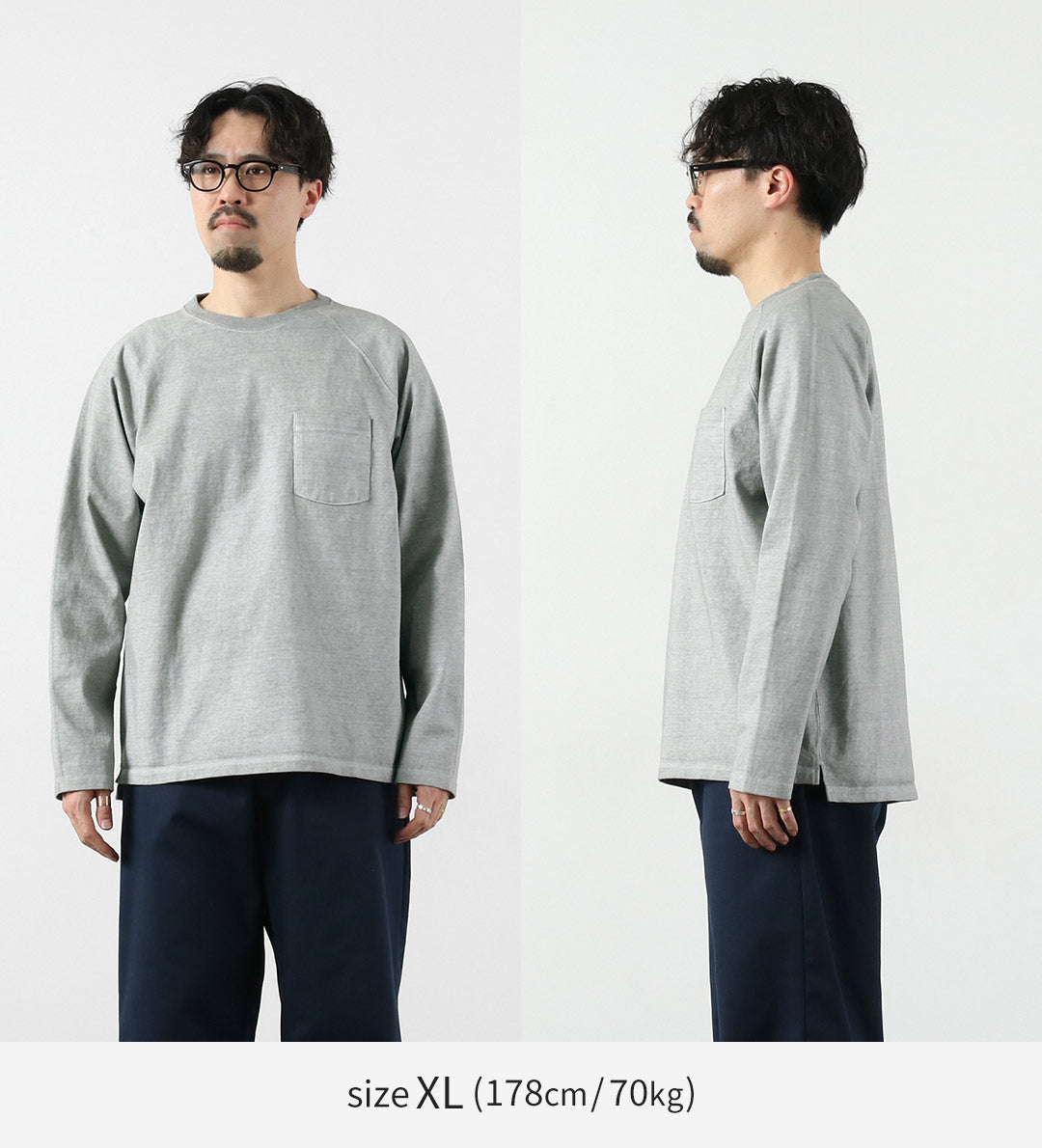 GOODENOUGH ラグラン 長袖 カットソー クレイジーパターン L 【正規