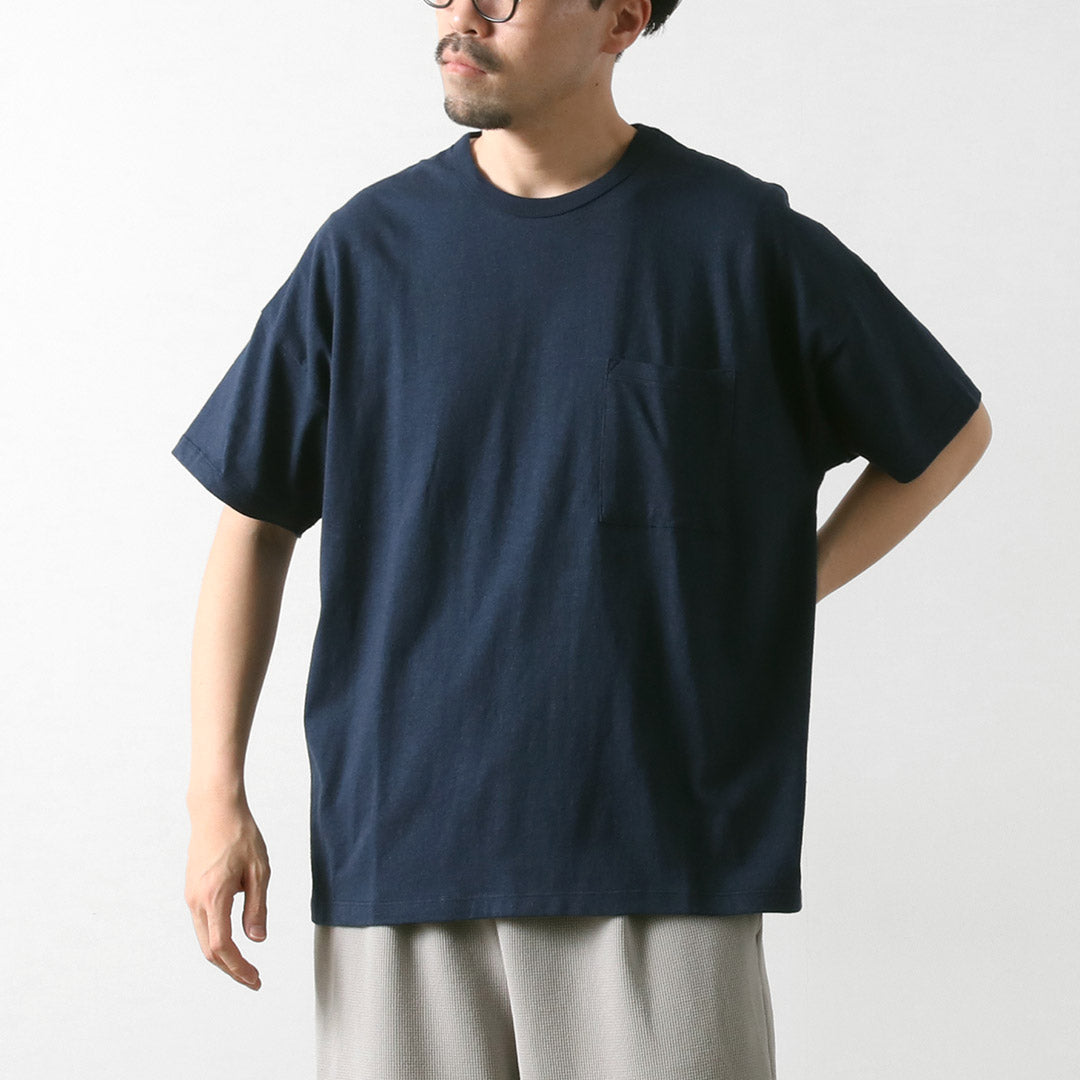 GOHEMP（ゴーヘンプ） ワイド ポケットTシャツ / 半袖 メンズ