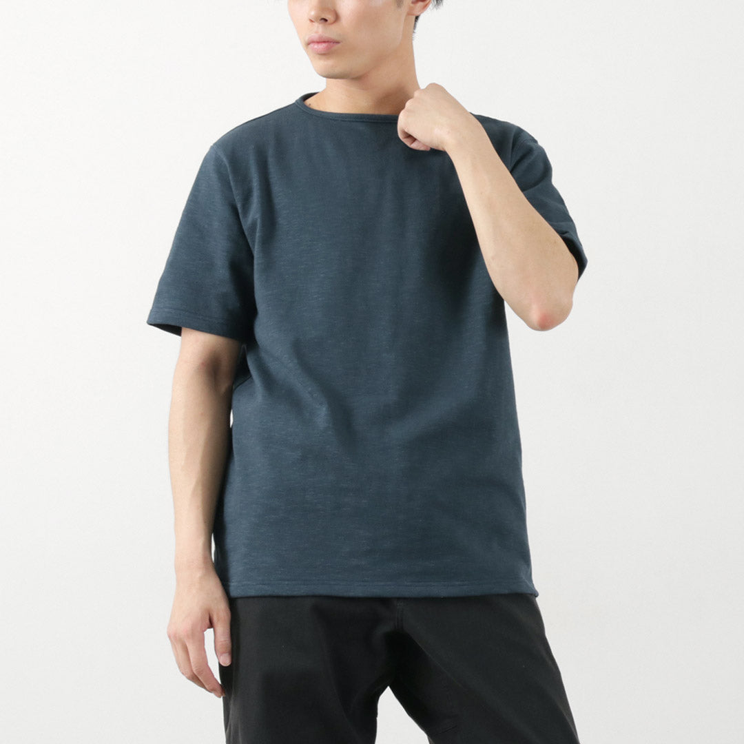 TIEASY（ティージー） HDCS ボートネック S/S バスク シャツ / メンズ 半袖 Tシャツ カットソー トップス 無地 オーガニ –  ROCOCO ONLINE STORE