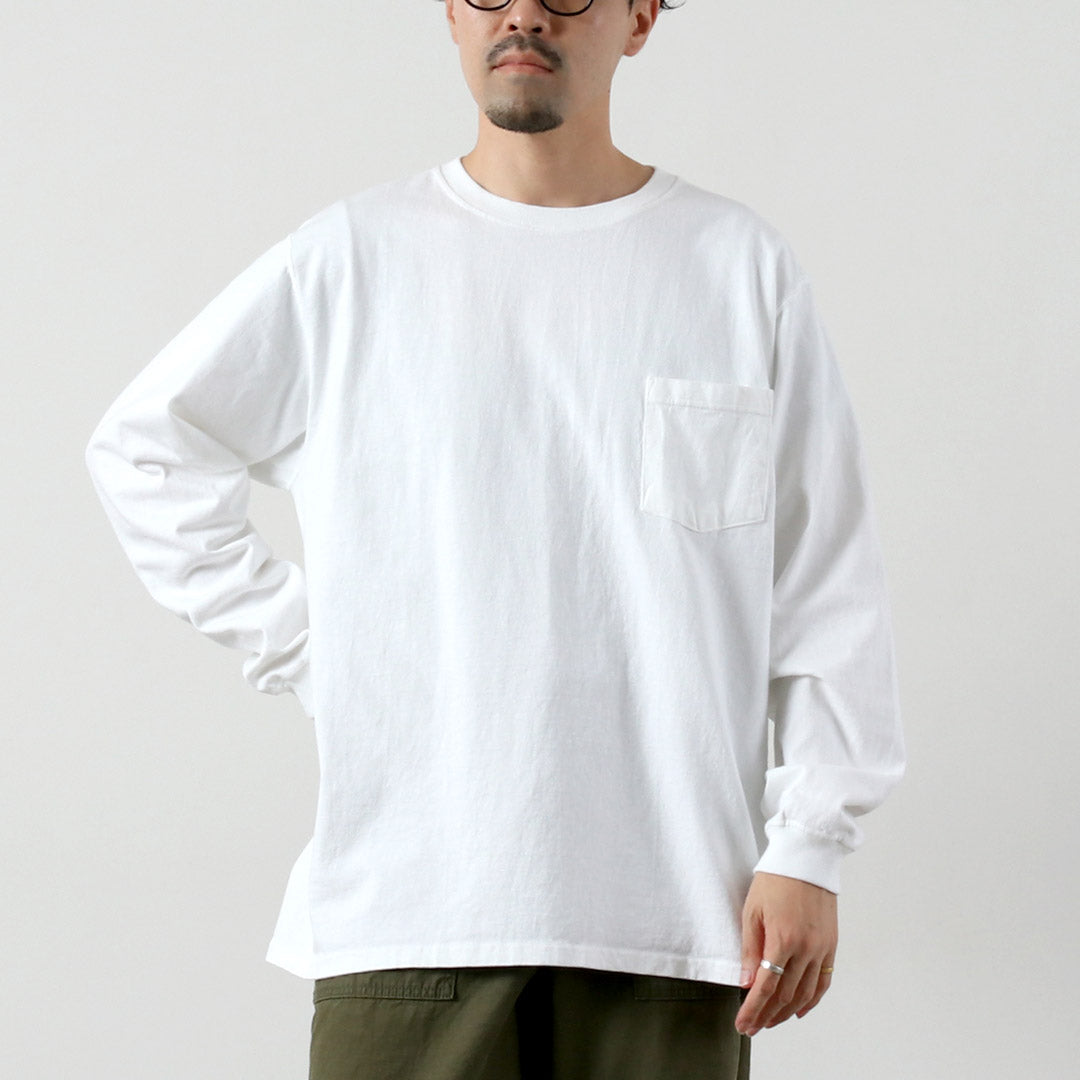 GOODWEAR（グッドウェア） クルーネック ポケット Tシャツ 長袖