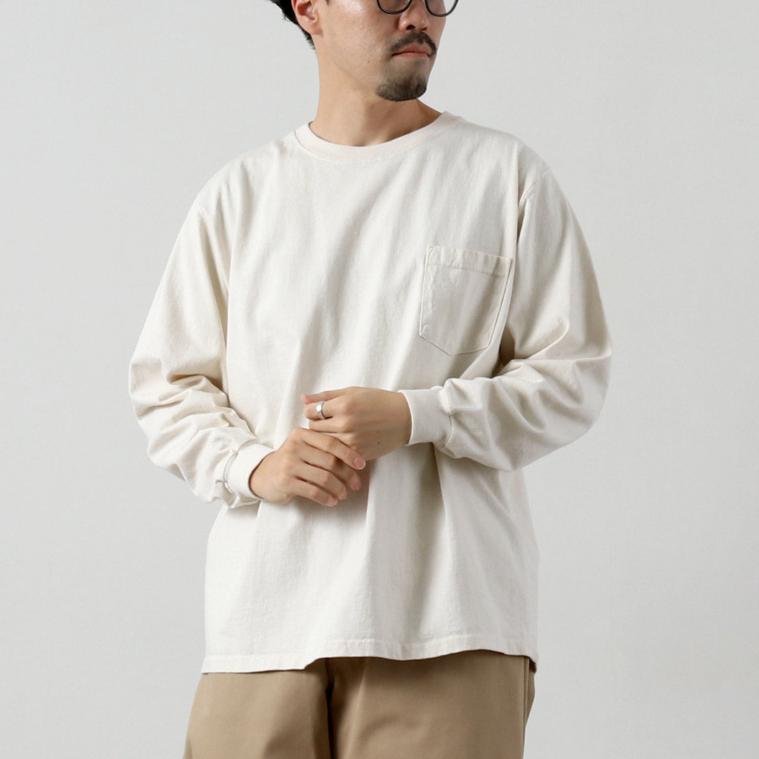 GOODWEAR（グッドウェア） クルーネック ポケット Tシャツ 長袖