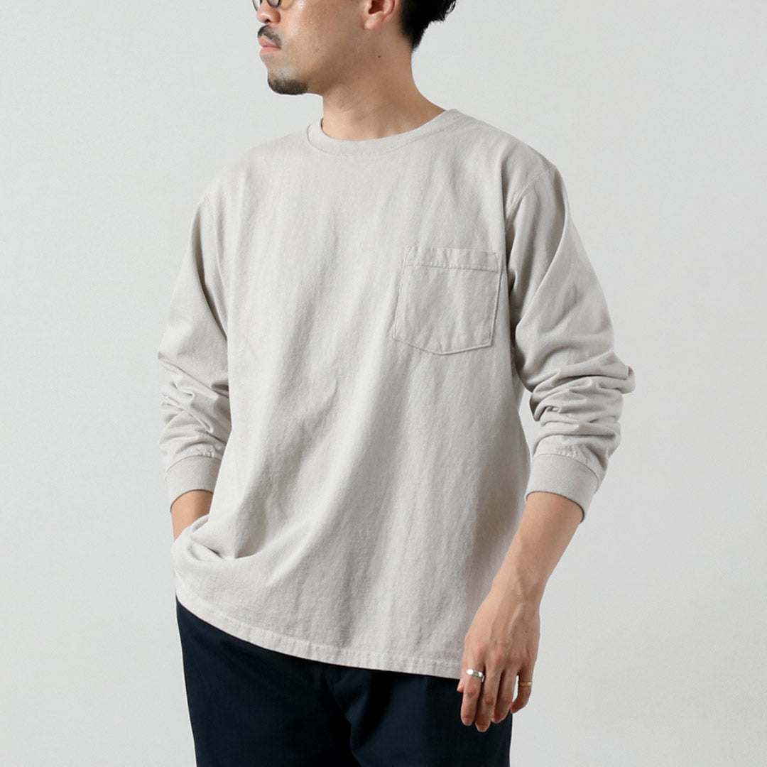 GOODWEAR（グッドウェア） クルーネック ポケット Tシャツ 長袖