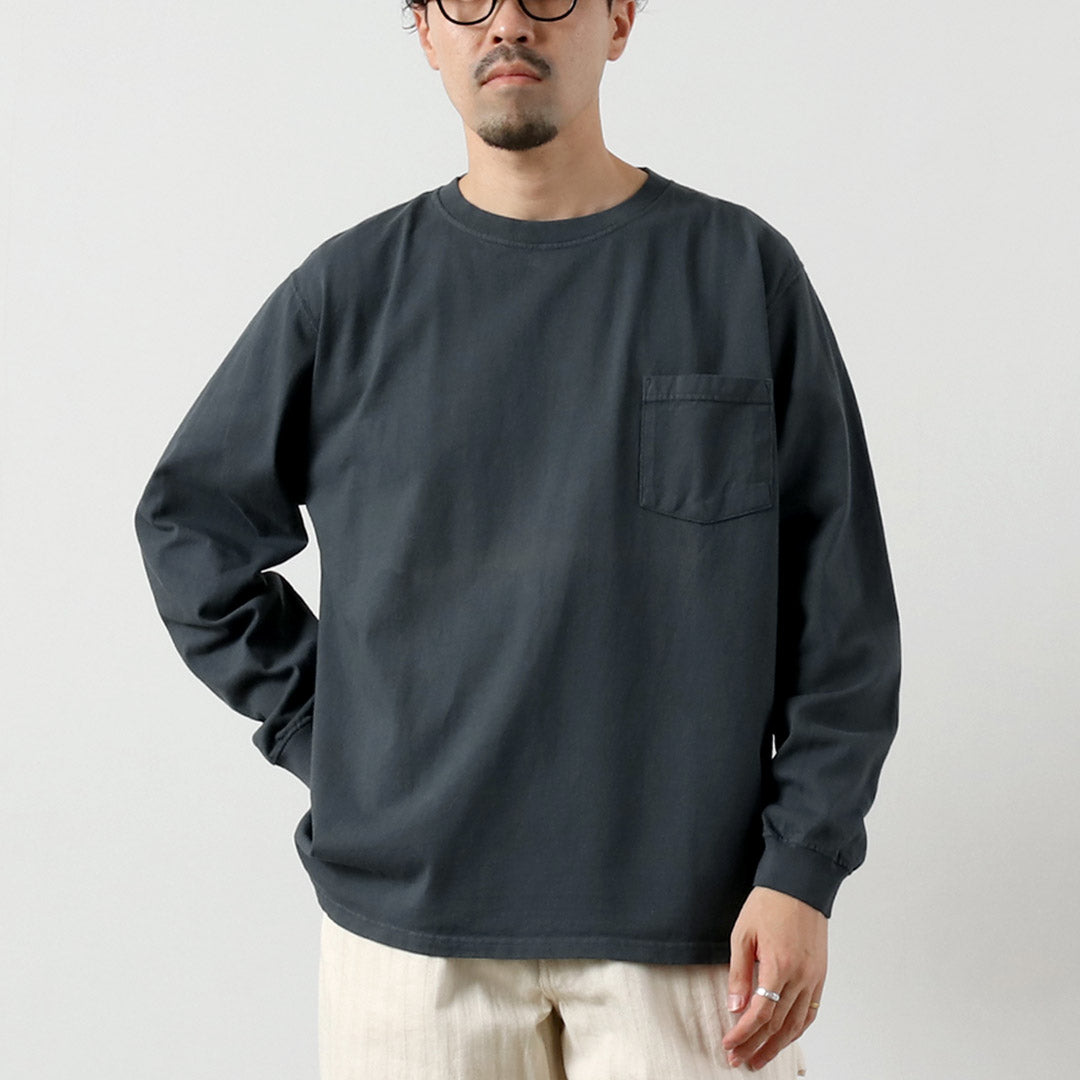 GOODWEAR（グッドウェア） クルーネック ポケット Tシャツ 長袖