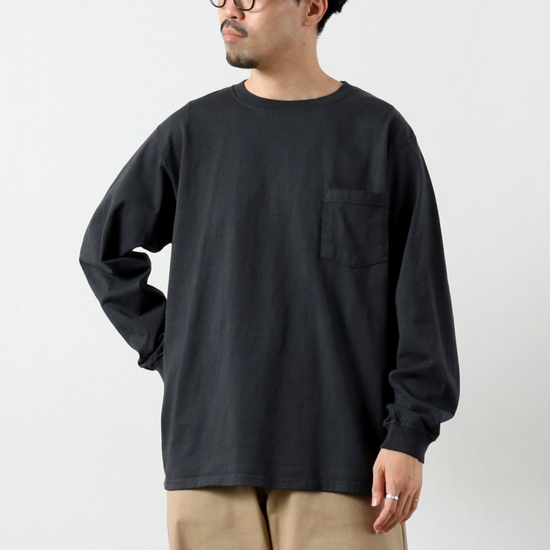 GOODWEAR（グッドウェア） クルーネック ポケット Tシャツ 長袖