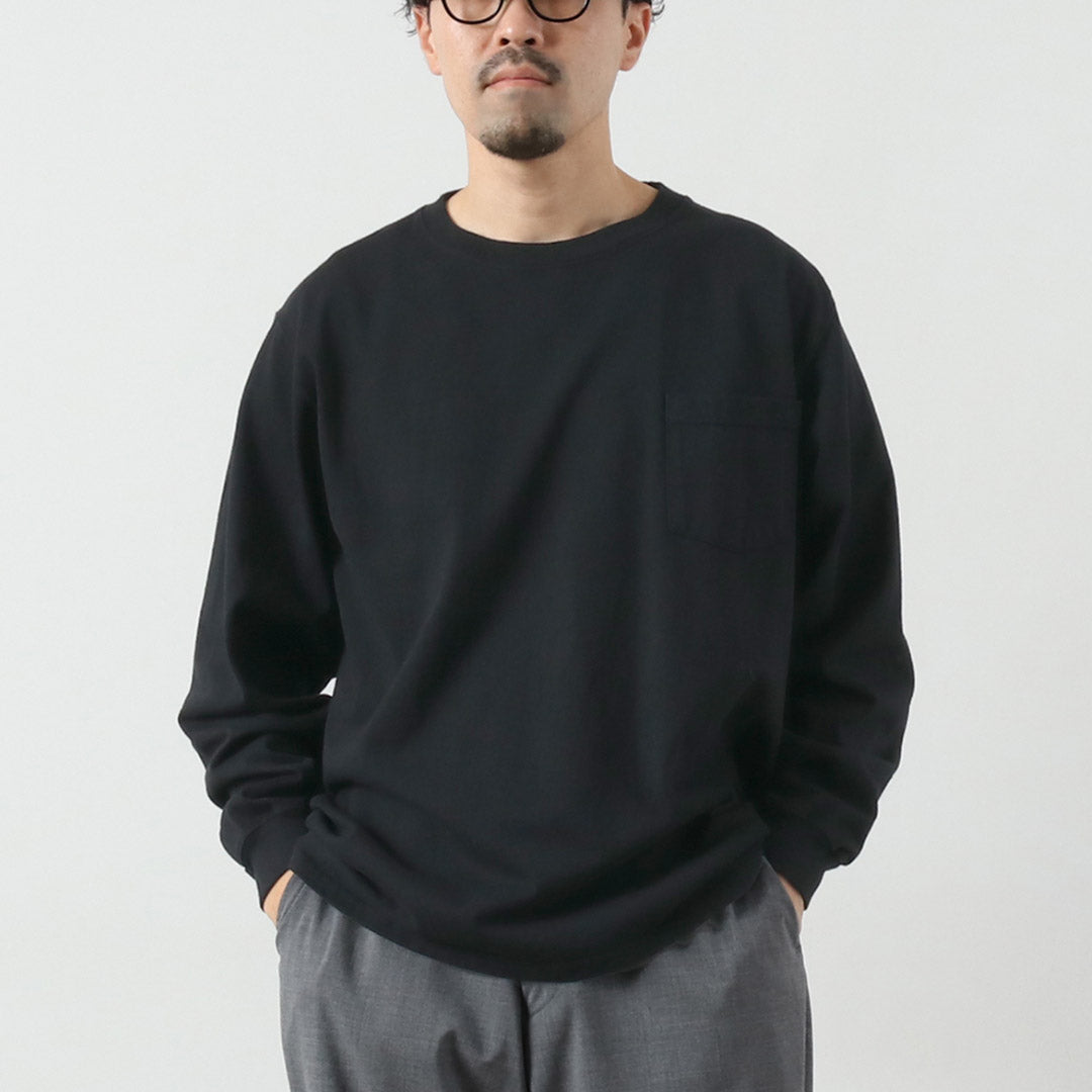 GOODWEAR（グッドウェア） クルーネック ポケット Tシャツ 長袖