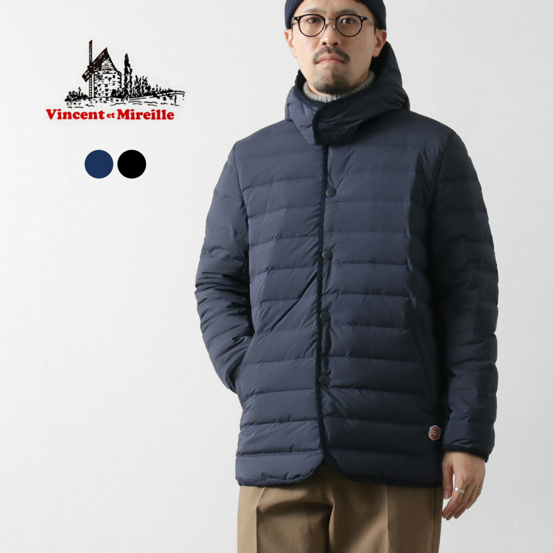 VINCENT ET MIREILLE（ヴァンソン エ ミレイユ） ステッチレスダウン フード デタッチャブル / メンズ アウター 2WAY  VM242SD26010 Stitchless down JKT Hood Detachable｜ROCOCO ONLINE STORE