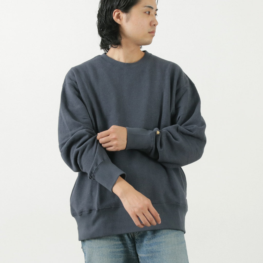 GOHEMP（ゴーヘンプ） ヘンプクルースウェット / メンズ トレーナ 裏起毛 長袖 無地 HEMP CREW SWEAT