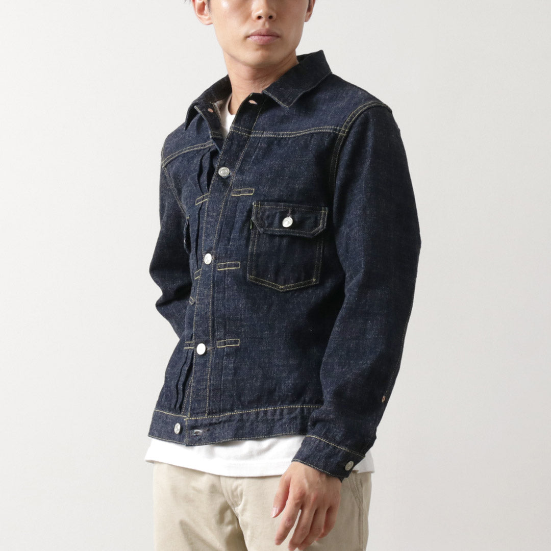 FOB FACTORY（FOBファクトリー） F2378 G3 セルヴィッチデニム 2ND ジャケット / メンズ Gジャン 日本製 SELVEDGE DENIM 2ND JK