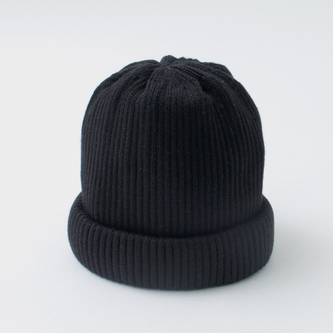 ROTOTO（ロトト） コットン ロールアップビーニー / メンズ レディース 帽子 ニット帽 綿100％ 日本製 COTTON ROLL UP BEANIE