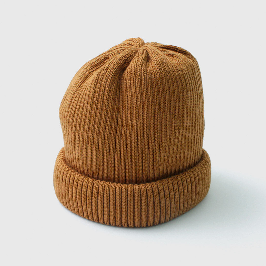 ROTOTO（ロトト） コットン ロールアップビーニー / メンズ レディース 帽子 ニット帽 綿100％ 日本製 COTTON ROLL UP BEANIE