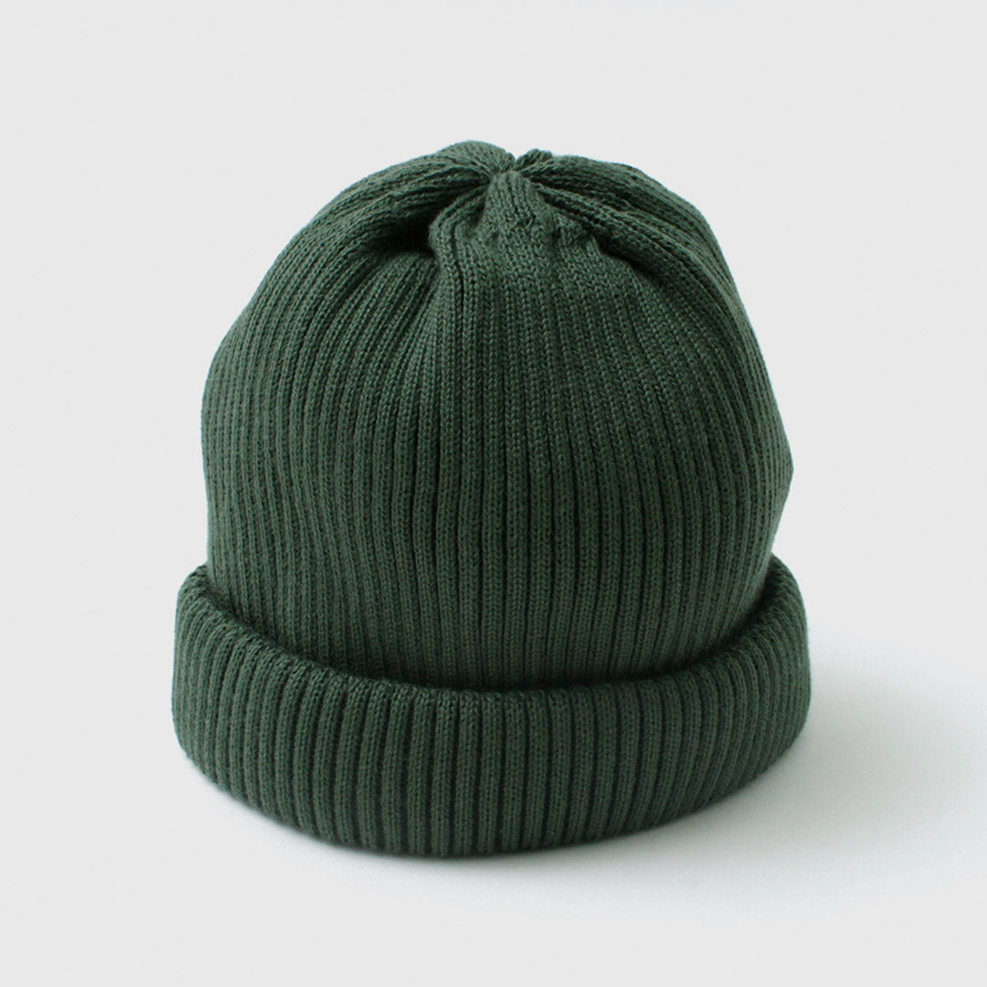 ROTOTO（ロトト） コットン ロールアップビーニー / メンズ レディース 帽子 ニット帽 綿100％ 日本製 COTTON ROLL UP BEANIE