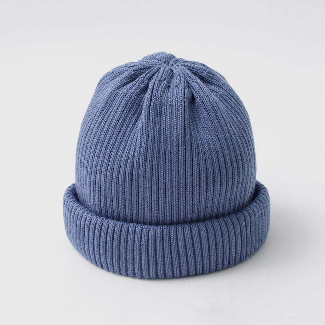 ROTOTO（ロトト） コットン ロールアップビーニー / メンズ レディース 帽子 ニット帽 綿100％ 日本製 COTTON ROLL UP BEANIE