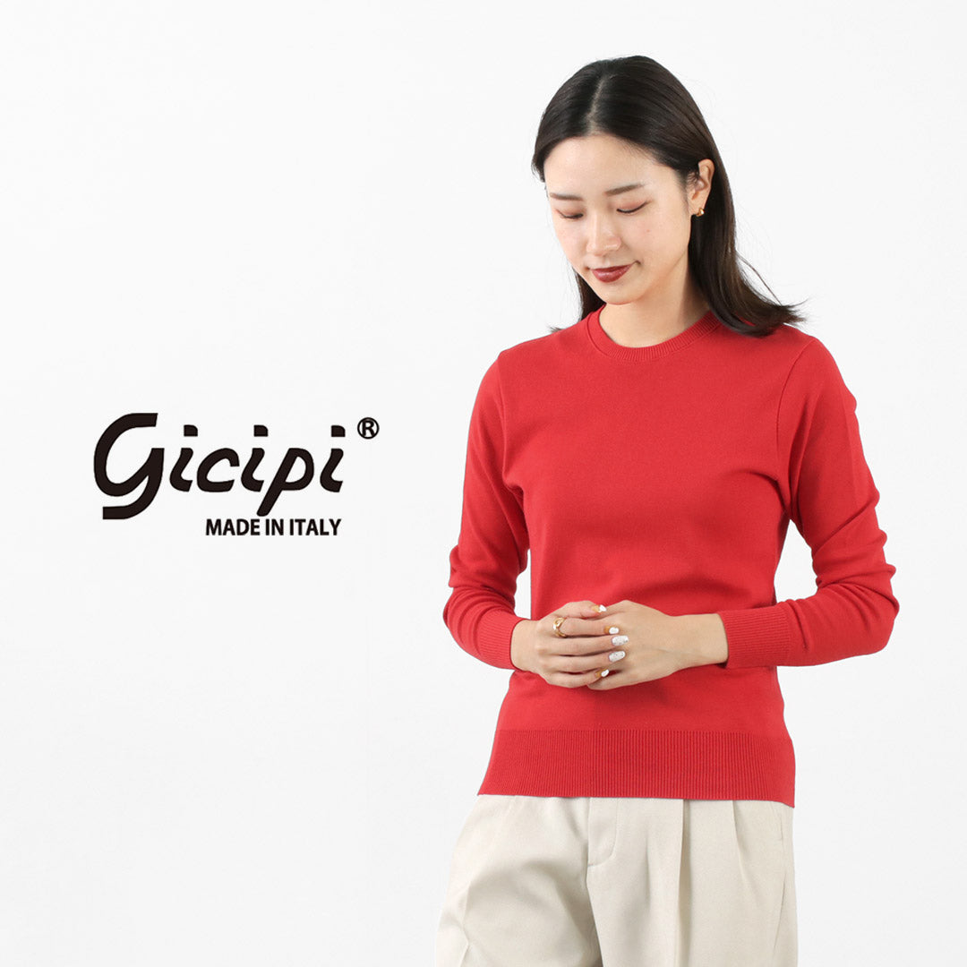 GICIPI（ジチピ） フラーゴラ クルーネック ジャストフィット ニットソー