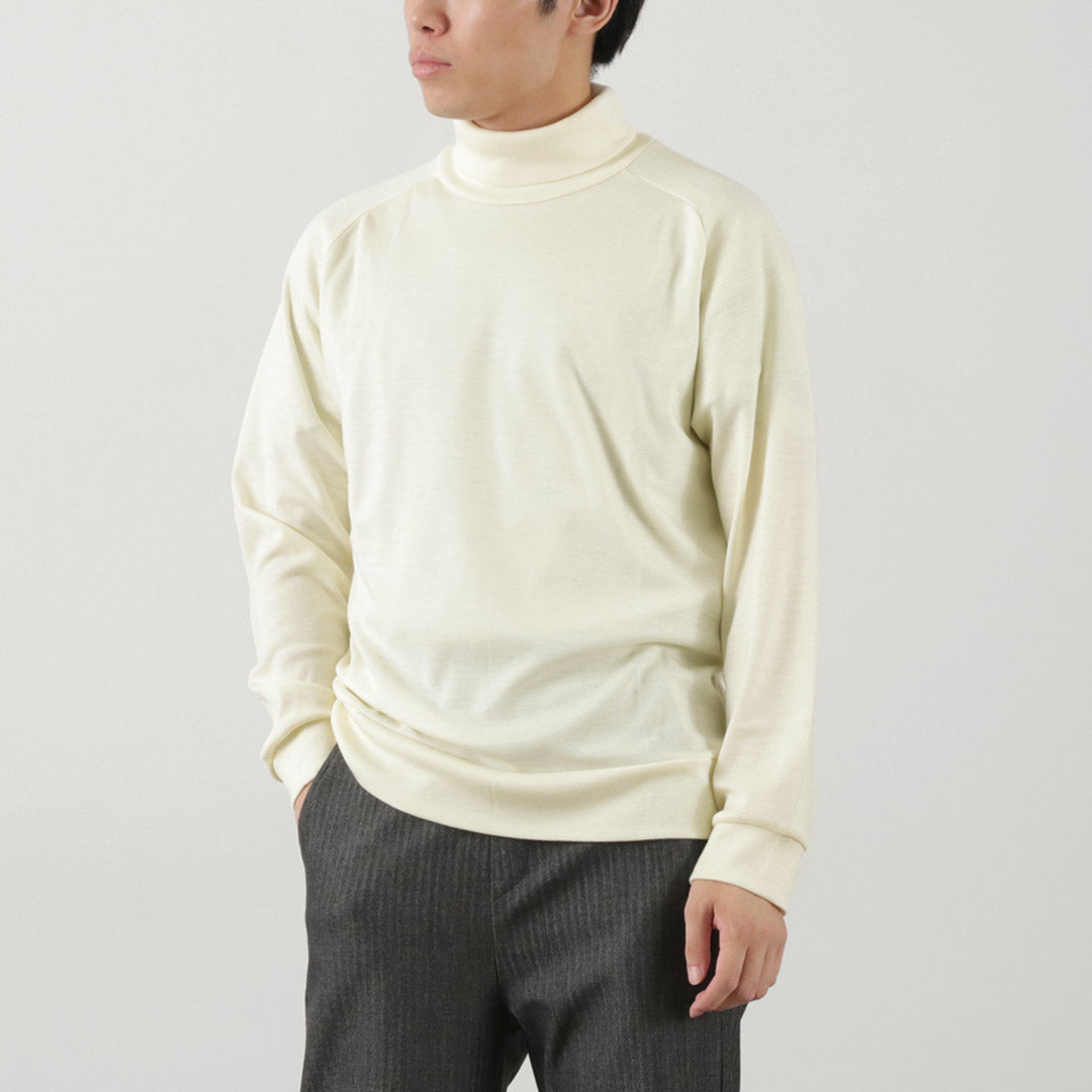 RE MADE IN TOKYO JAPAN（アールイー） ドレスウール ジャージー タートルネック / メンズ ハイネック 日本製 DRESS WOOL JERSEY TURTLE NECK