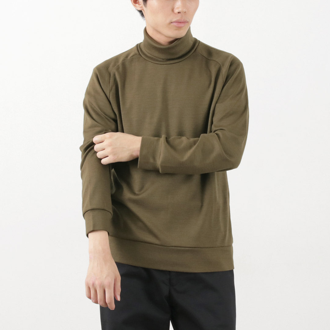 RE MADE IN TOKYO JAPAN（アールイー） ドレスウール ジャージー タートルネック / メンズ ハイネック 日本製 DRESS WOOL JERSEY TURTLE NECK