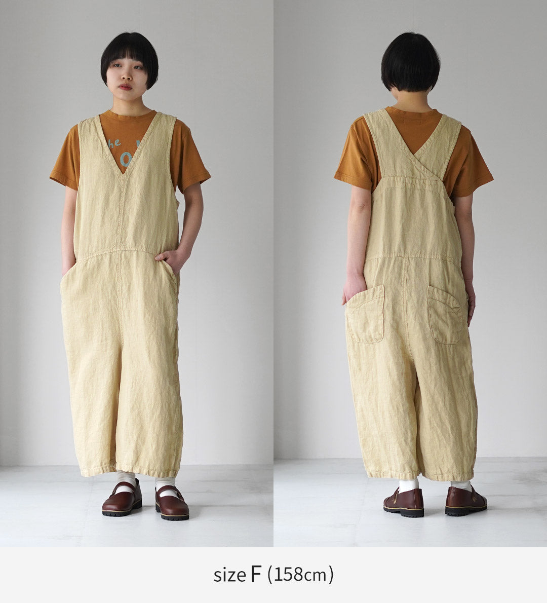 tumugu ツムグ サロペット オールインワン ゆったり 日本製 TUMUGU（ツムグ） ソリトリネン サロペット 日本製 / レディース