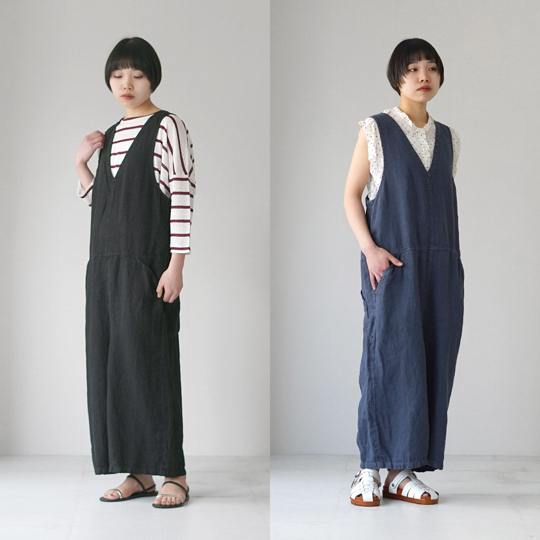 TUMUGU（ツムグ） ソリトリネン サロペット 日本製 / レディース