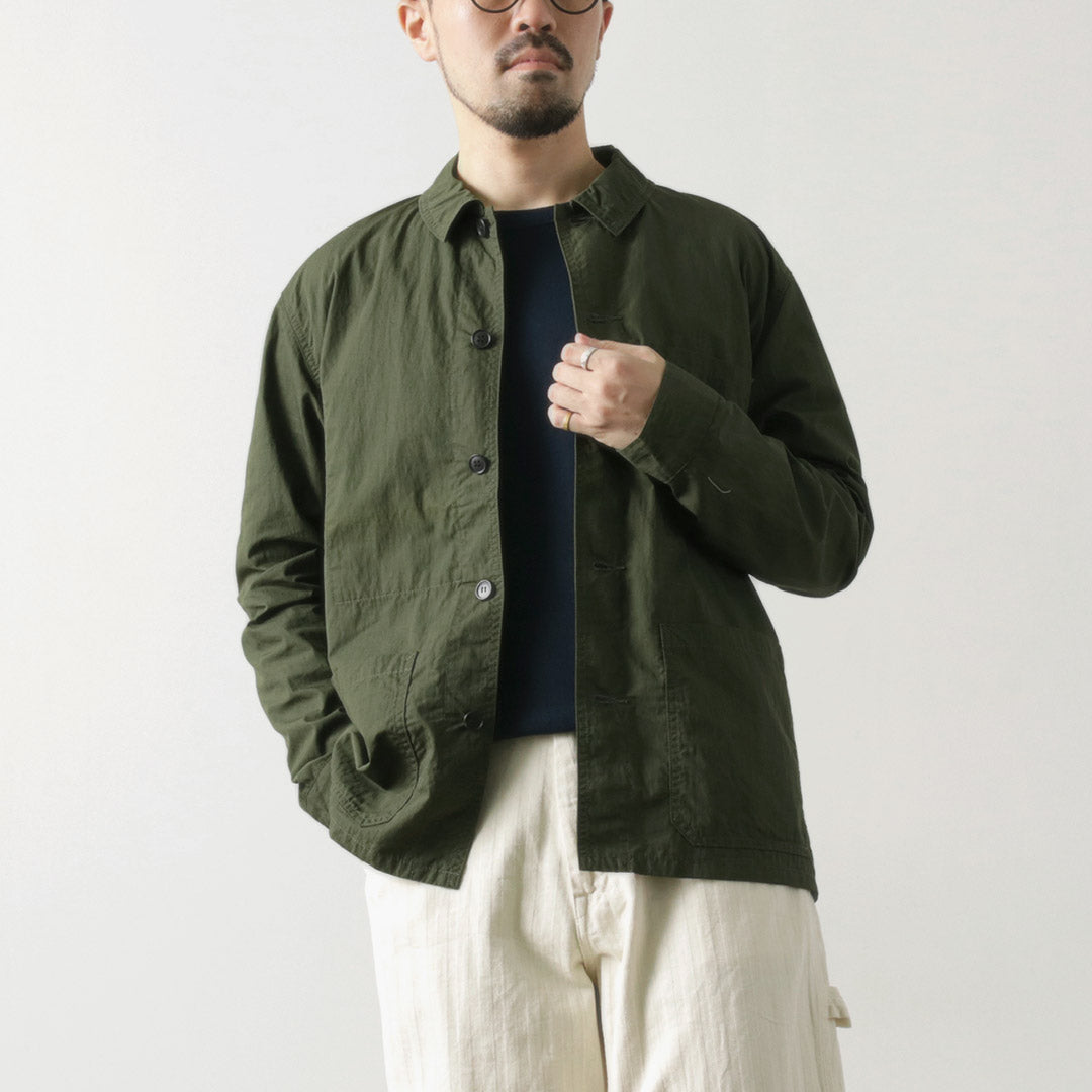 FOB FACTORY（FOBファクトリー） F2394 フレンチ シャツジャケット / 長袖 / メンズ / 日本製 / FRENCH SHIRT JACKETSHIRT COAT