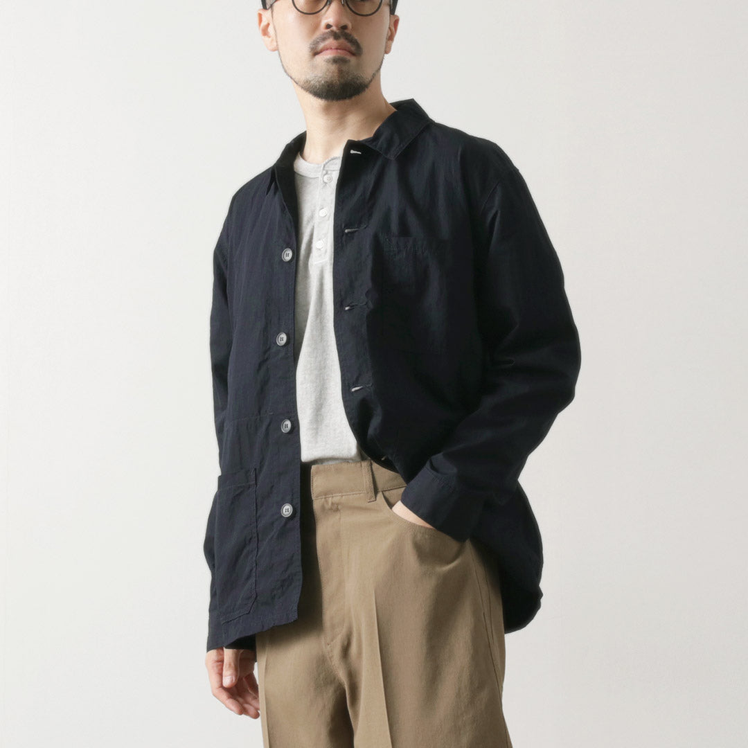 FOB FACTORY（FOBファクトリー） F2394 フレンチ シャツジャケット / 長袖 / メンズ / 日本製 / FRENCH SHIRT JACKETSHIRT COAT