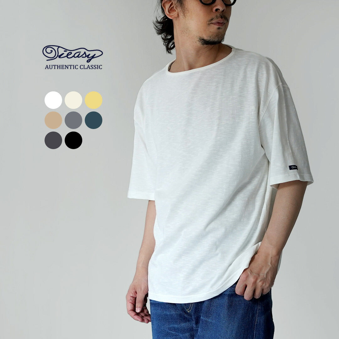TIEASY（ティージー） HDCS ライト ビッグ ボートネック Tシャツ 日本