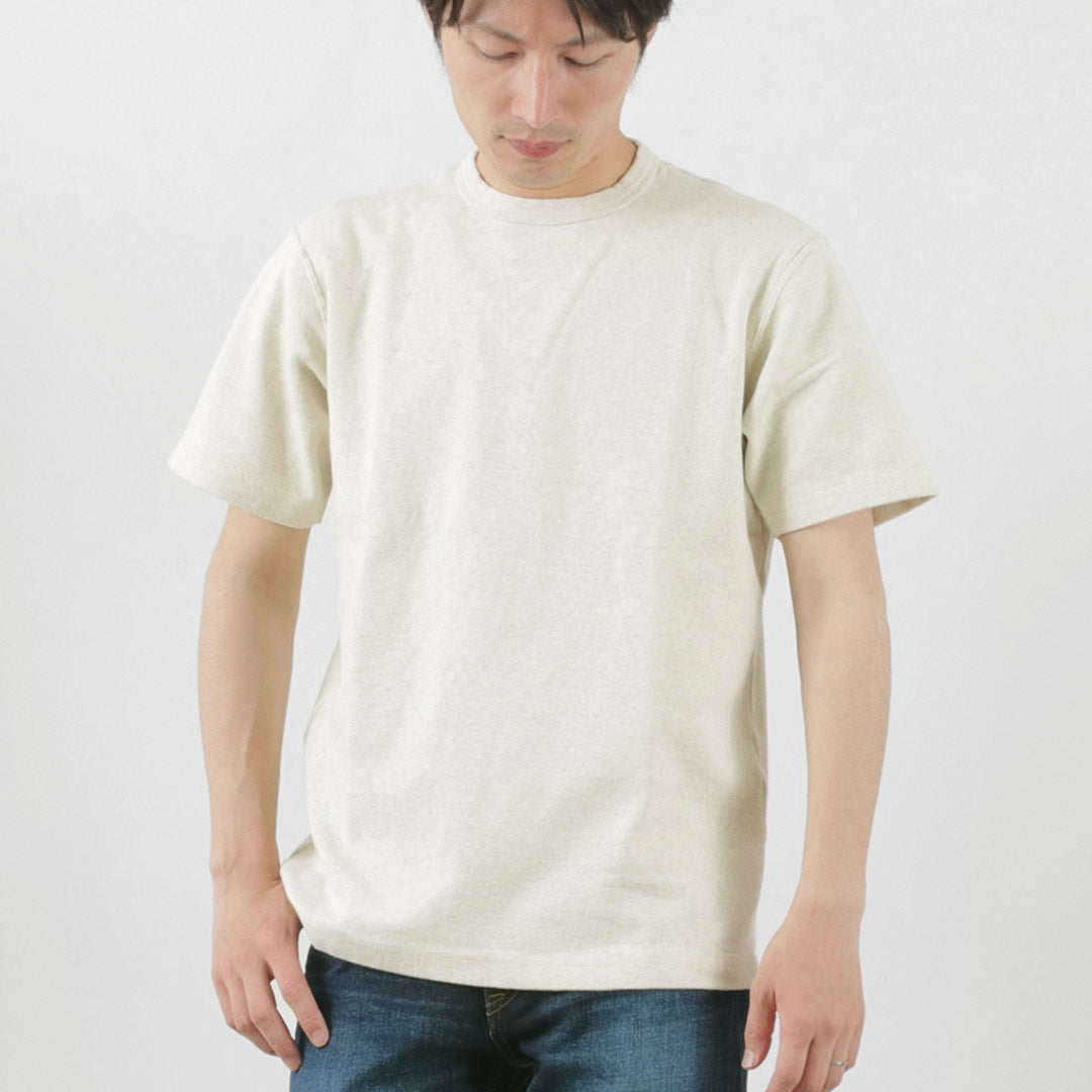 BARNS（バーンズ） カラー別注 ヘビースパンフライス 半袖Tシャツ / メンズ 伸縮 ストレッチ カットソー インナー 日本製 HEAVY-FRIES SS T