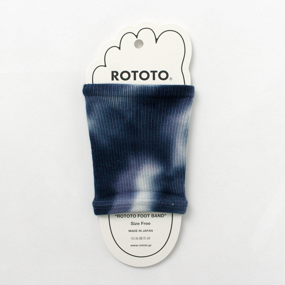 ROTOTO（ロトト） R1314 フットバンド タイダイ / サンダルソックス 靴下 夏 メンズ レディース 日本製 ROTOTO FOOT BAND TIE DYE