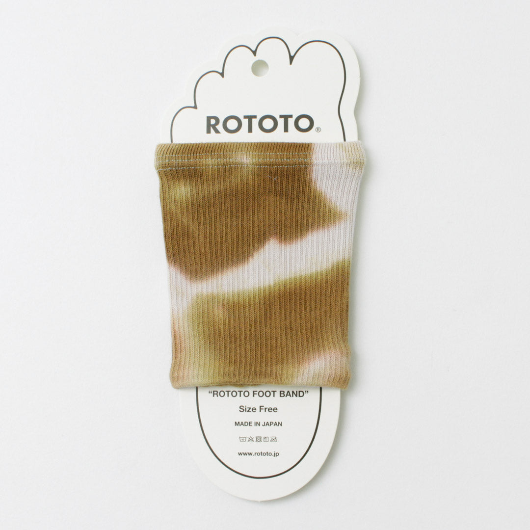 ROTOTO（ロトト） R1314 フットバンド タイダイ / サンダルソックス 靴下 夏 メンズ レディース 日本製 ROTOTO FOOT BAND TIE DYE