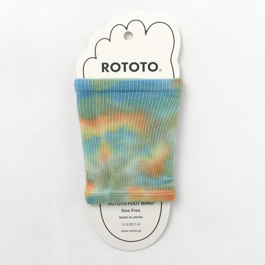 ROTOTO（ロトト） R1314 フットバンド タイダイ / サンダルソックス 靴下 夏 メンズ レディース 日本製 ROTOTO FOOT BAND TIE DYE