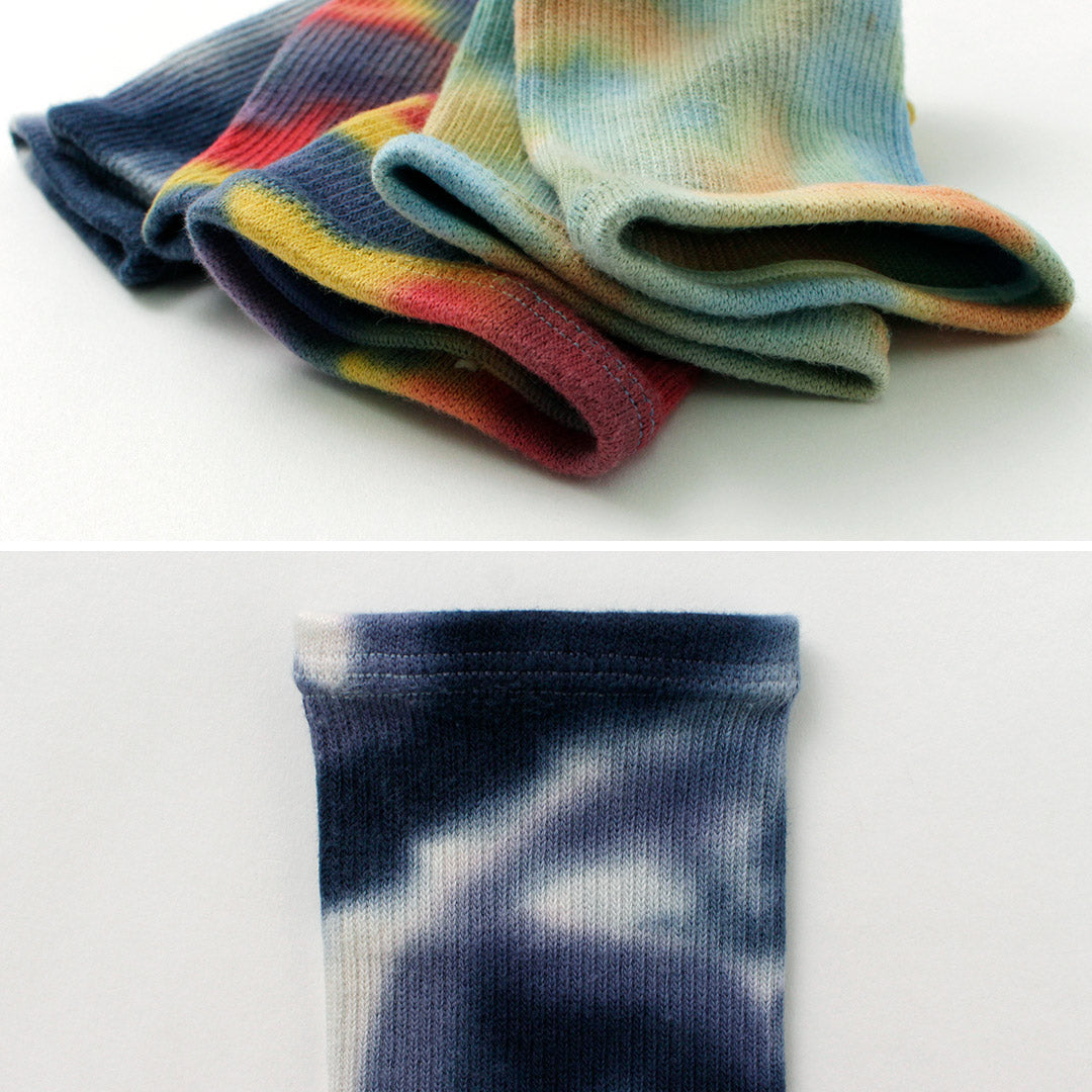 ROTOTO（ロトト） R1314 フットバンド タイダイ / サンダルソックス 靴下 夏 メンズ レディース 日本製 ROTOTO FOOT BAND TIE DYE