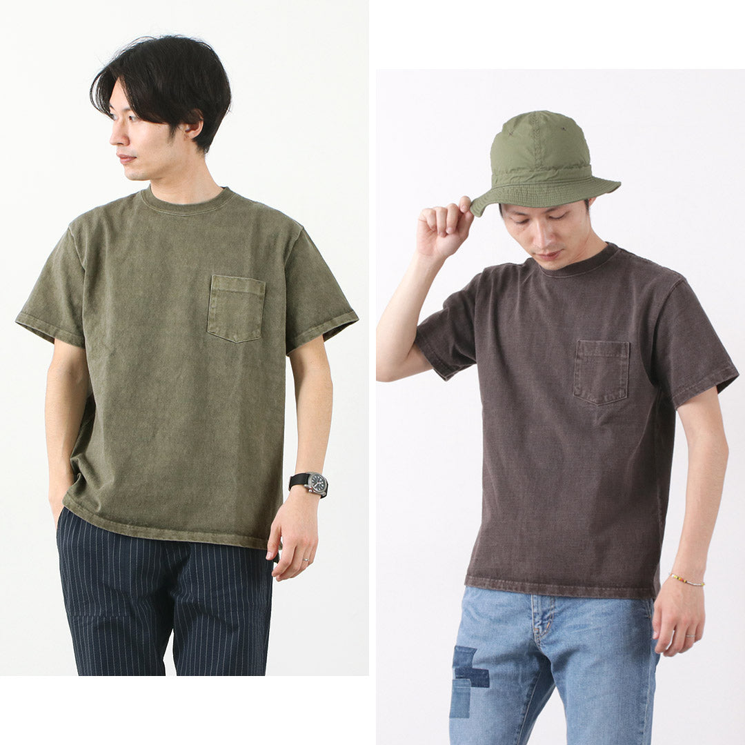 GOOD ON（グッドオン） 別注 ヘビー セットインスリーブ 半袖 ポケットTシャツ