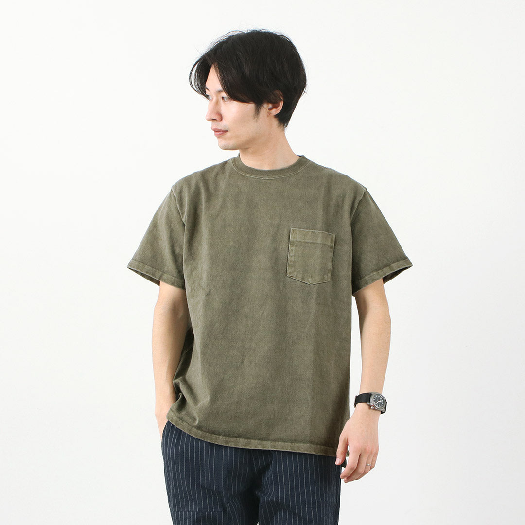 GOOD ON（グッドオン） 別注 ヘビー セットインスリーブ 半袖 ポケットTシャツ
