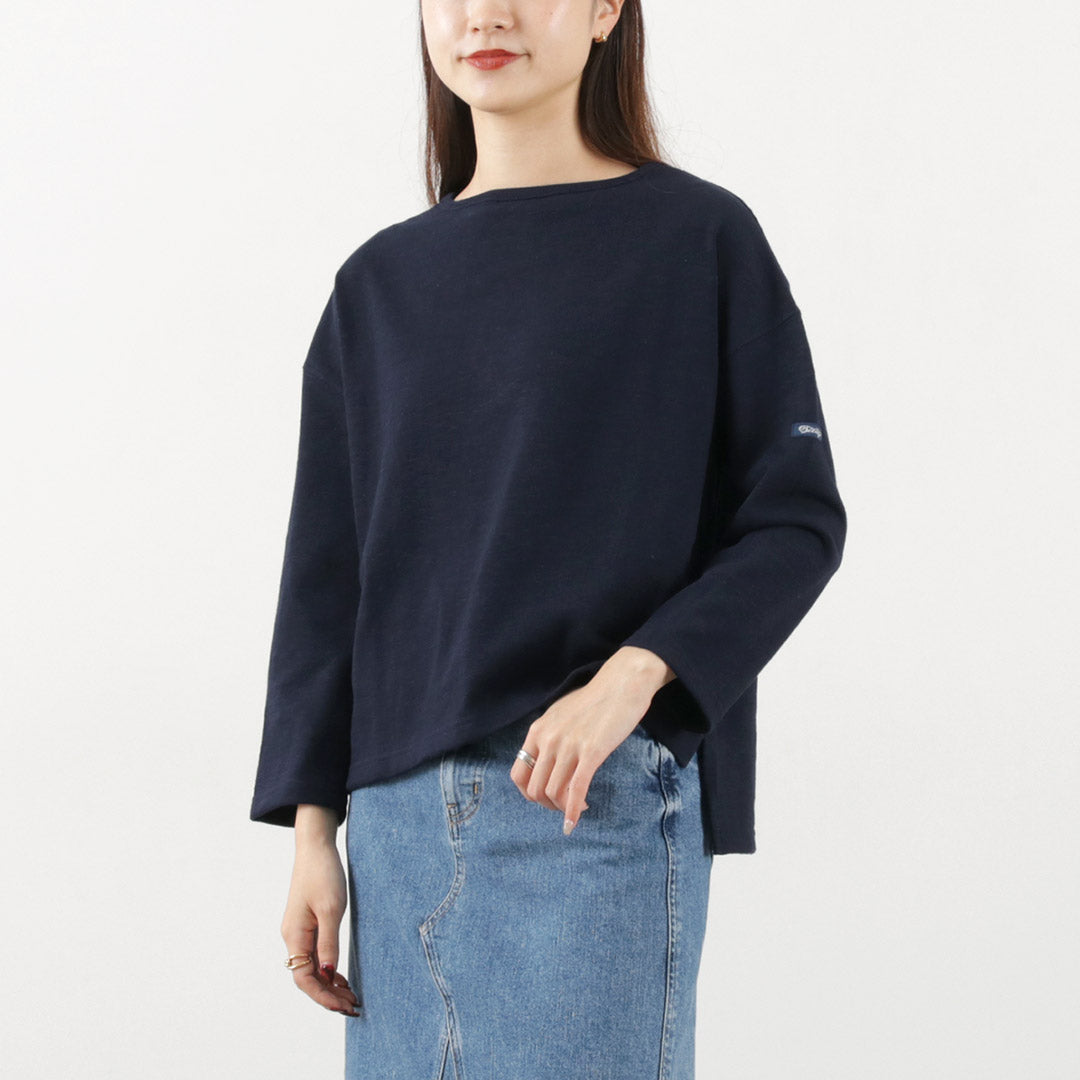 【50％OFF】TIEASY（ティージー） 別注 HDCS ドロップショルダー Tシャツ / レディース トップス カットソー 七分袖 ボートネック HDCS DROP SHOULDER T【セール】