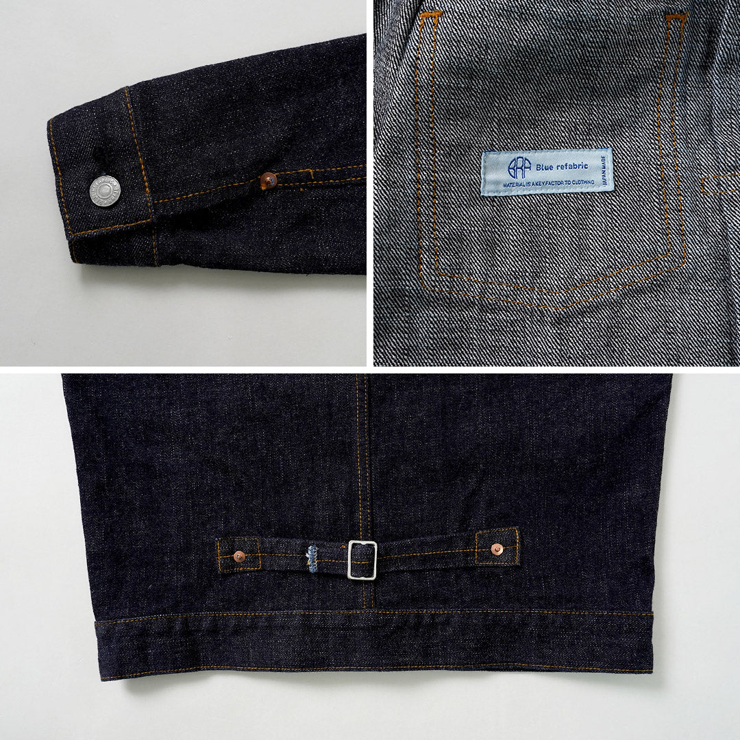 Blue refabric（ブルーリファブリック） モンスター デニムジャケット 1st型 17oz セルヴィッチ 日本製