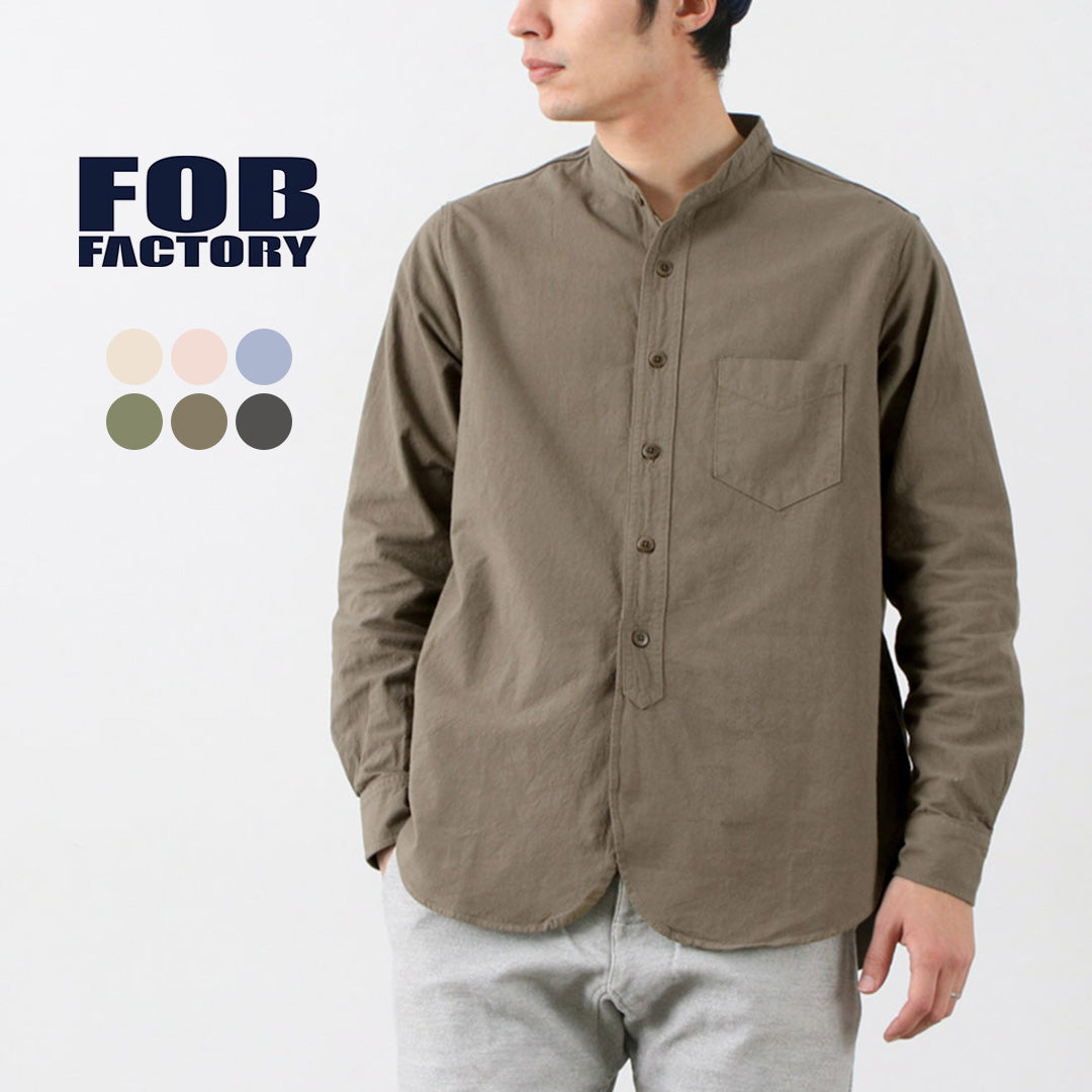 50％OFF】FOB FACTORY（FOBファクトリー） F3464 ダイ バンドカラー