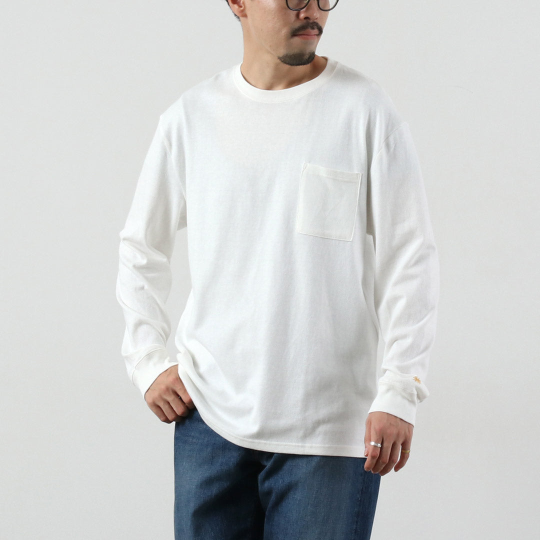 GOHEMP（ゴーヘンプ） 10oz ローポケット Tシャツ / メンズ 長袖 ロンT