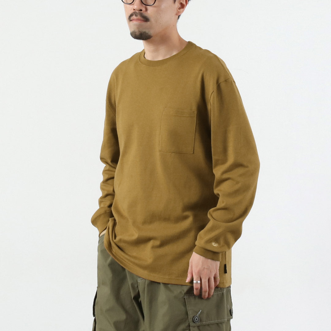 GOHEMP（ゴーヘンプ） 10oz ローポケット Tシャツ / メンズ 長袖 ロンT