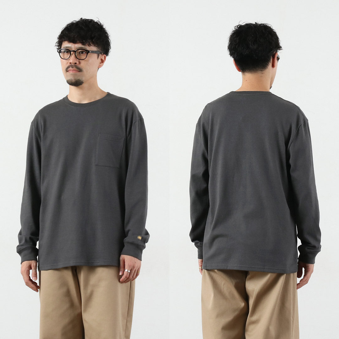 GOHEMP（ゴーヘンプ） 10oz ローポケット Tシャツ / メンズ 長袖 ロンT
