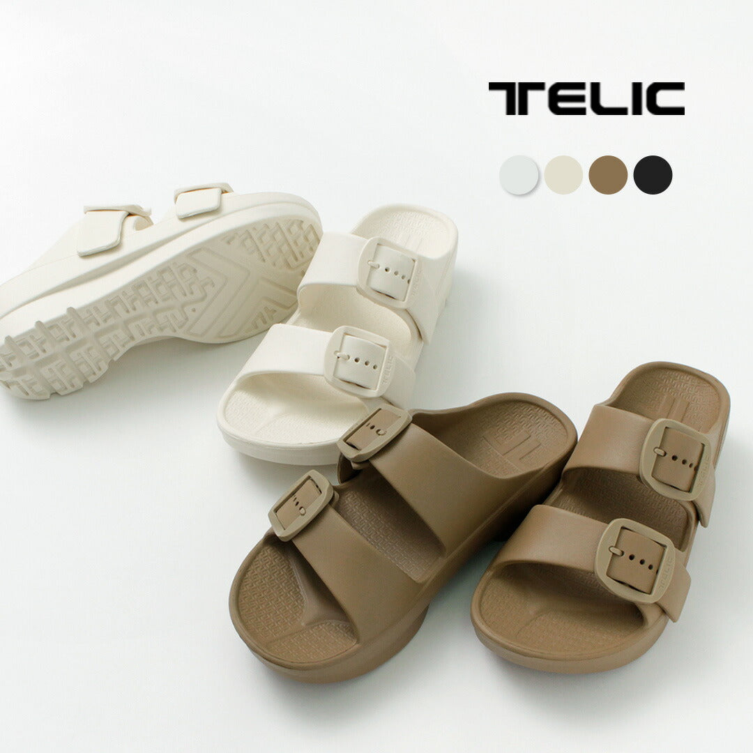 TELIC（テリック） W-バックル リカバリーサンダル 2023年モデル / メンズ レディース シューズ 快適 フィット W-BUCKLE