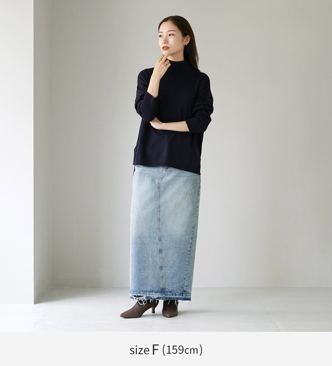 MAO MADE（マオメイド） カラー別注 やわらかコットン ハイネック プル