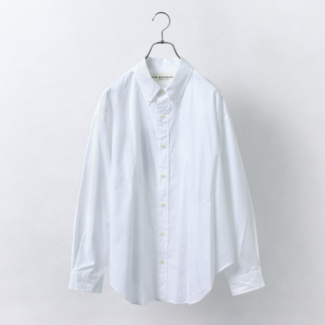 SHINZONE（シンゾーン） ダディーシャツ 21AMSBL08 / レディース トップス 長袖  綿100 コットン 日本製 ワイド 無地 DADDY SHIRT