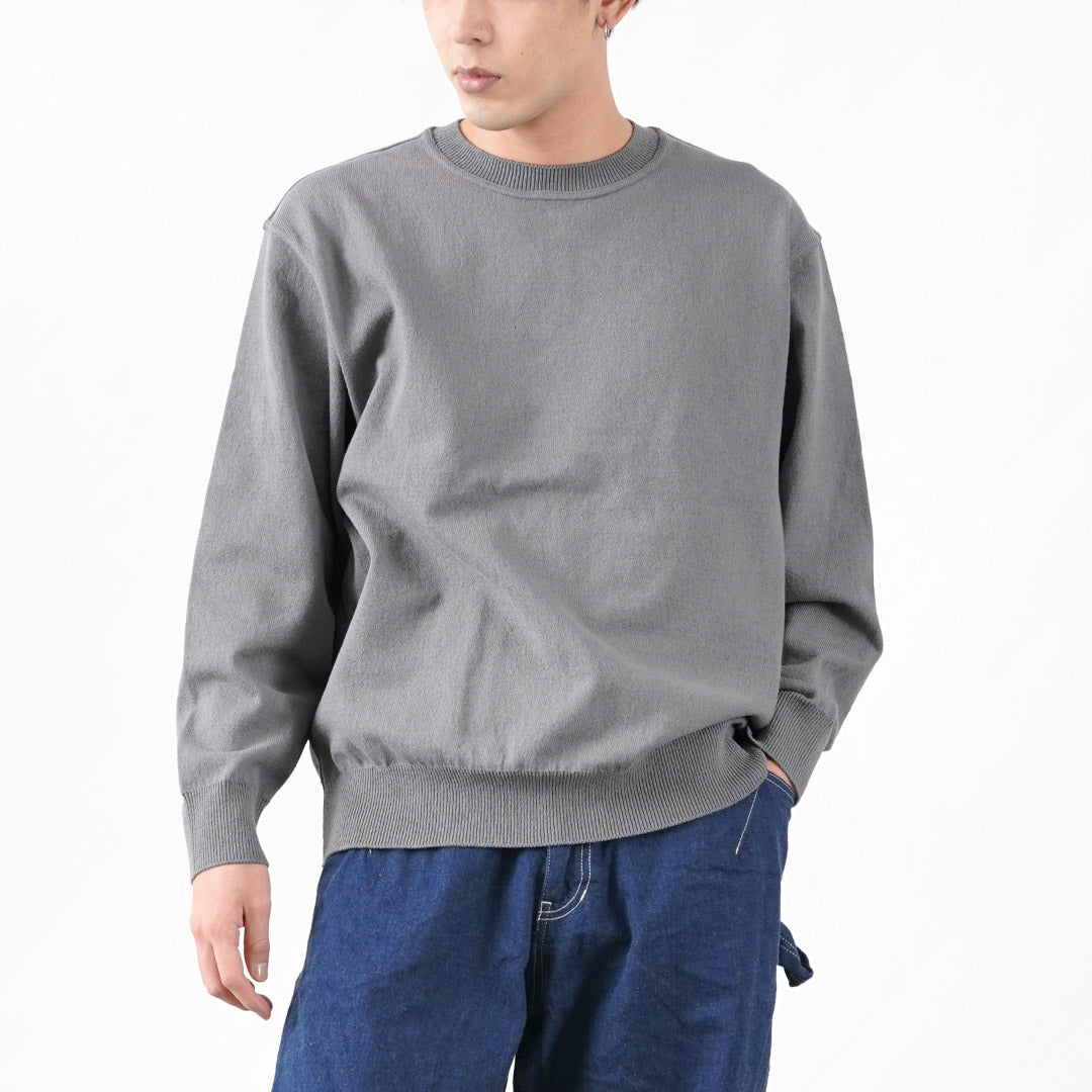 【20％OFF】YONETOMI NEW BASIC（ヨネトミニューベーシック） カラー別注 ウェーブコットン ニットプルオーバー 2024年モデル
