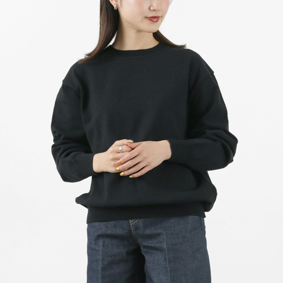 【20％OFF】YONETOMI NEW BASIC（ヨネトミニューベーシック） カラー別注 ウェーブコットン ニットプルオーバー 2024年モデル