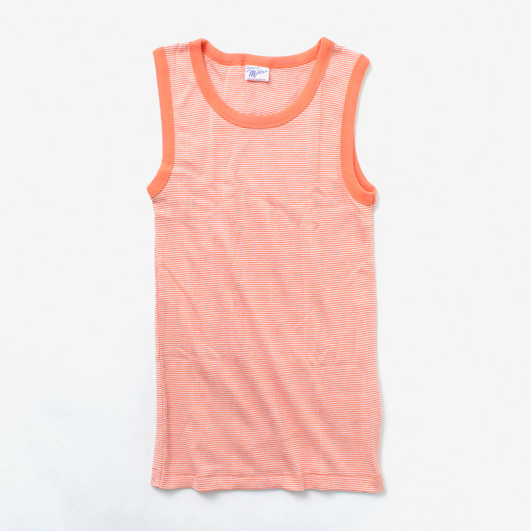 ROBERT P.MILLER（ロバートピーミラー） パネルリブ タンクトップ / ノースリーブ レディース インナー 綿 コットン ボーダー Prib Tanktop